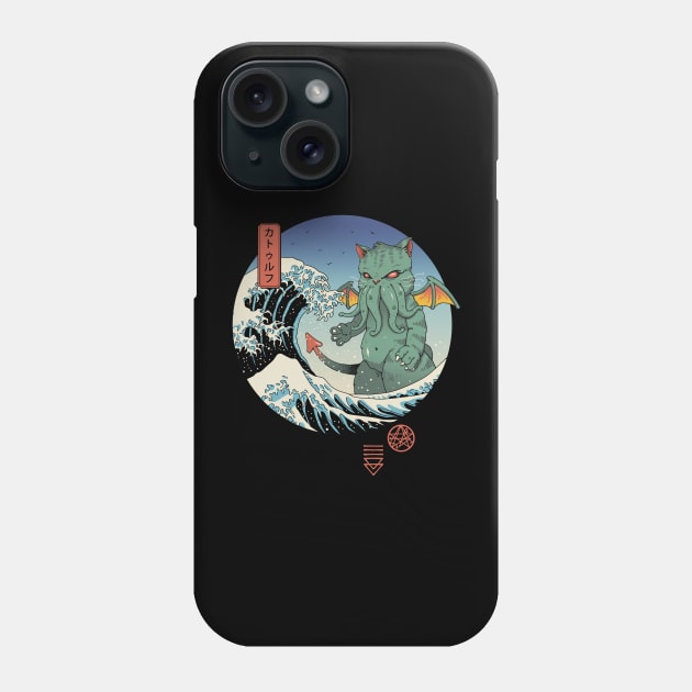 Great Cathulhu Wave Phone Case by Vincent Trinidad Art