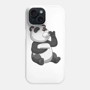 Panda with Tea Cup Phone Case