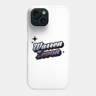 Warren Zevon - Retro Classic Typography Style Phone Case