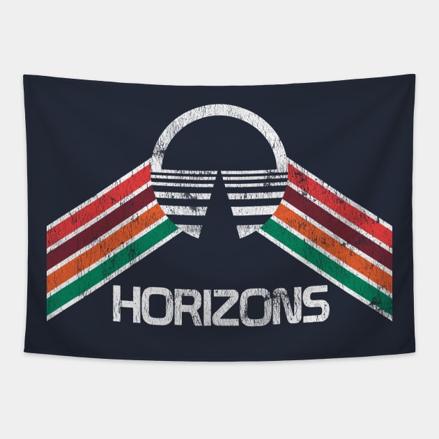 Horizons Pavilion Logo EPCOT Center Vintage Rainbow Design Tapestry by retrocot