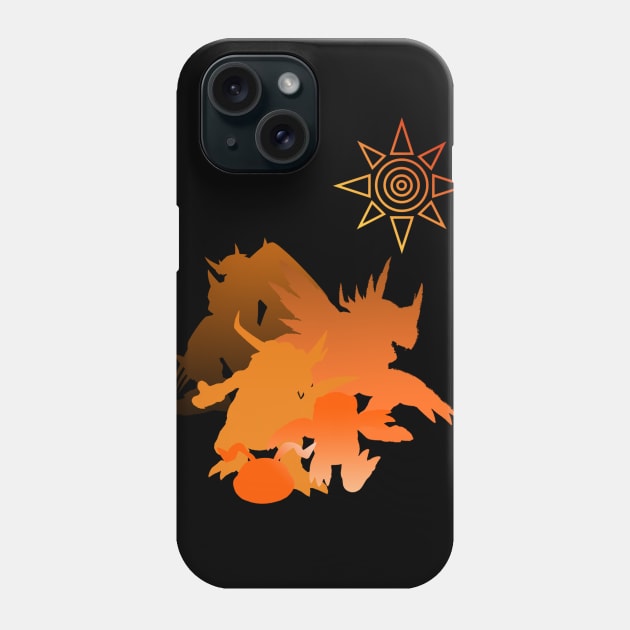 Digimon Crest of Courage Phone Case by joshgerald