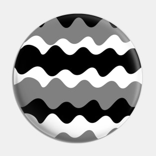 Grey, black and white horizontal waves pattern Pin