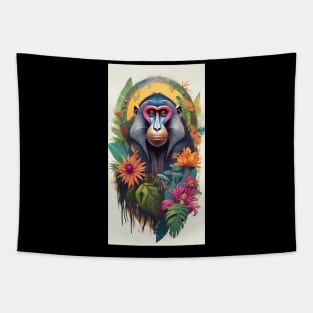 Mandrill Flowers 2024 Tapestry