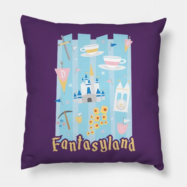 Fantasyland Pillow by jordihales