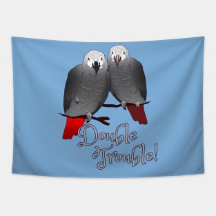 Congo and Timneh African Grey Parrot DoubleTrouble Tapestry