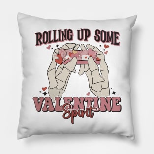 Rolling up some valentine spirit Pillow