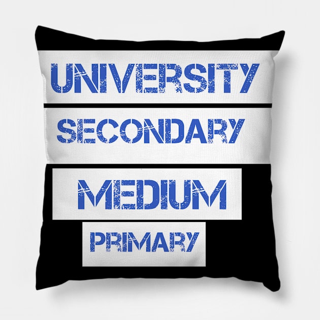 Primary  Medium  Secondary University Back to school first day of school class of 2020 gift Pillow by Azadinstore