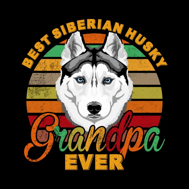 Best Siberian Husky Grandpa Ever by franzaled