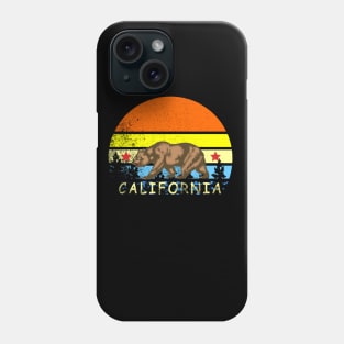 Awesome California Retro vintage Full moon Bear Phone Case