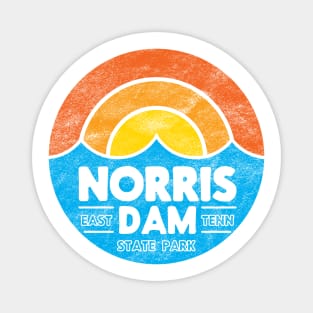 Norris Dam Sunset Design (Worn) Magnet