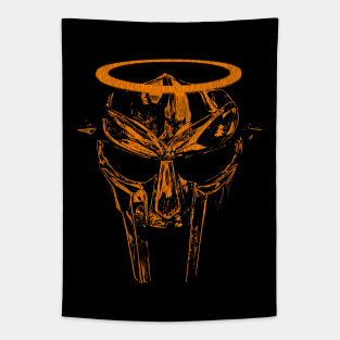 MF Doom Mask Angel Orange Tapestry