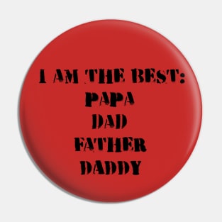 Fathers Day T Pin