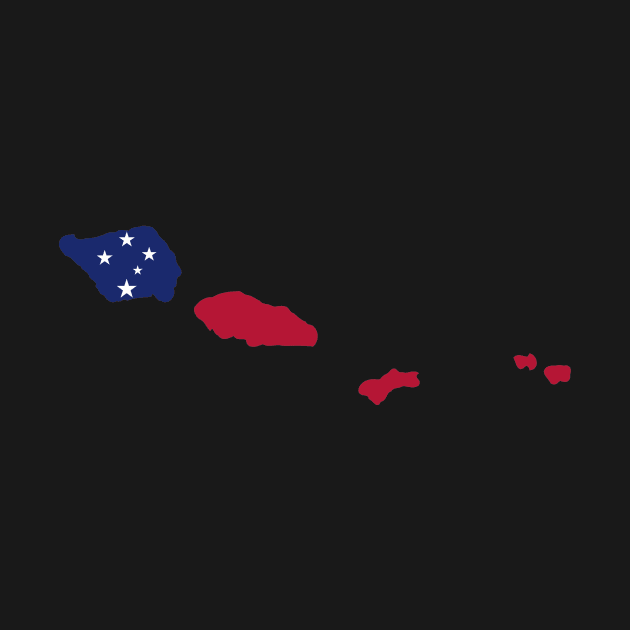 Samoa map flag by Designzz