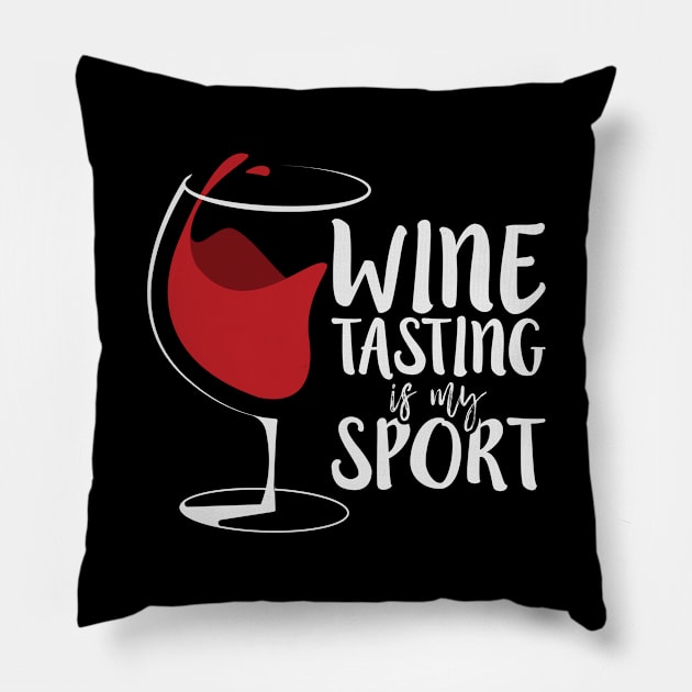 Wine Tasting alcohol Pillow by Tobias Store