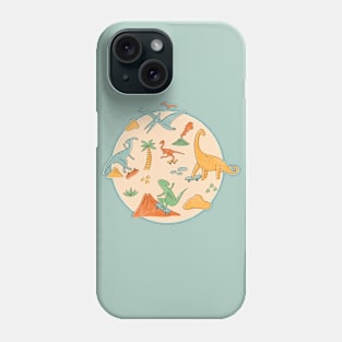 Skater dinosaurs Phone Case