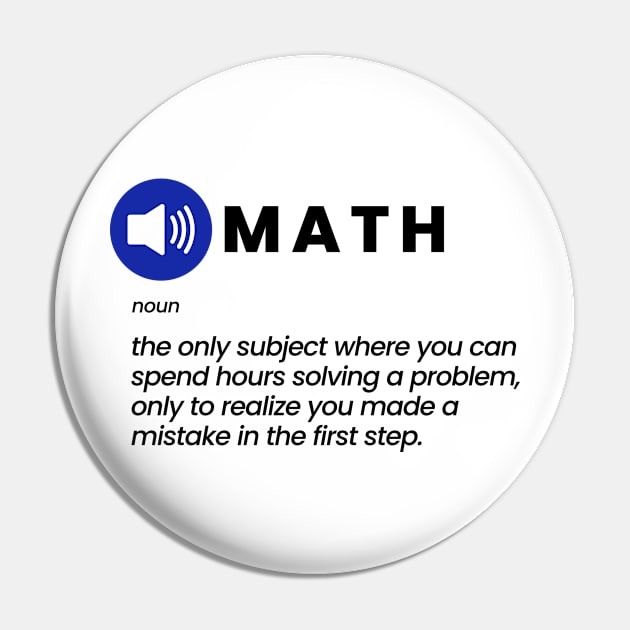 Funny Math Joke Pin by sarsia