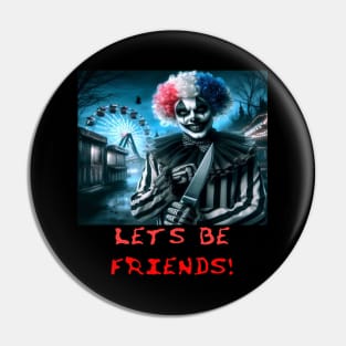 Scary clown Pin