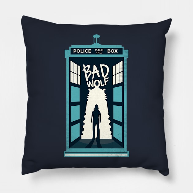 Bad Wolf Pillow by risarodil