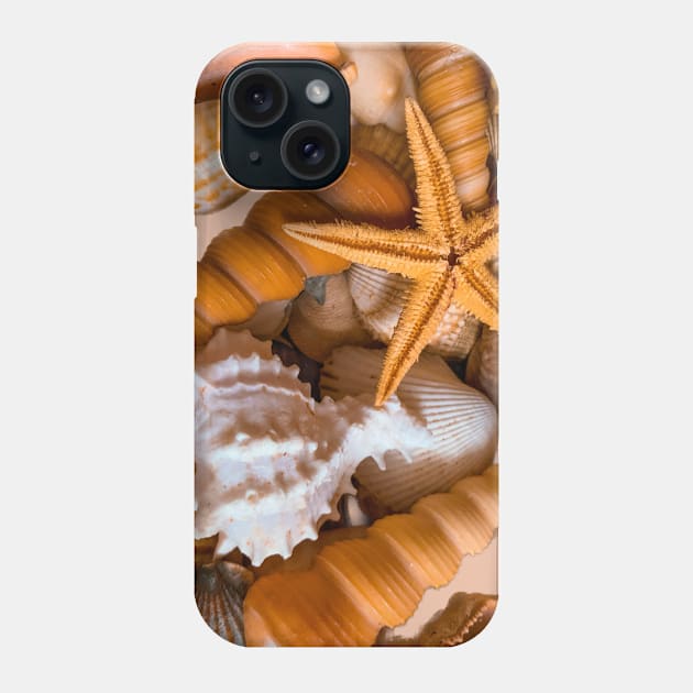 Summer Beach Seashells Travel Phone Case by eleonoraingrid