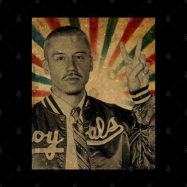 Macklemore  - Photo Vintage Retro Look Fan Design by Janji Joni