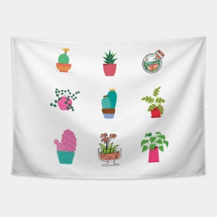 Plants And Succulents Design Sticker Pack Tapestry