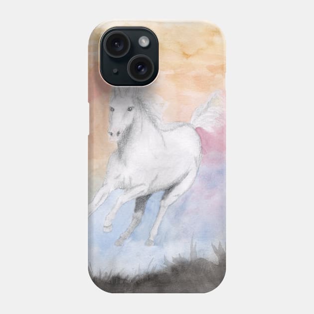 Unicorn no. 2 Phone Case by lindaursin