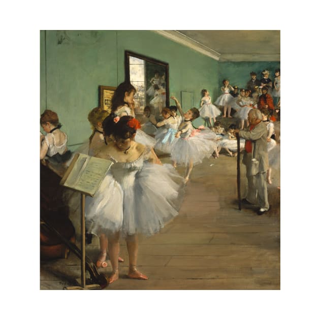 The Dance Class by Edgar Degas by Classic Art Stall