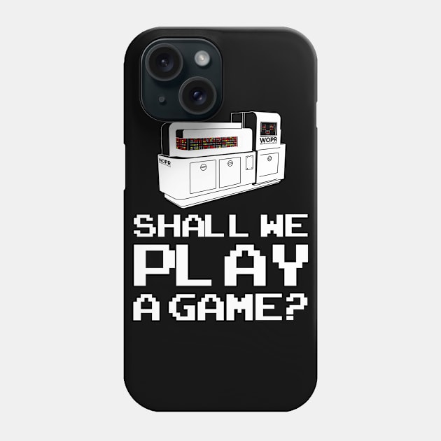 WOPR - Shall We Play a Game? Phone Case by Meta Cortex