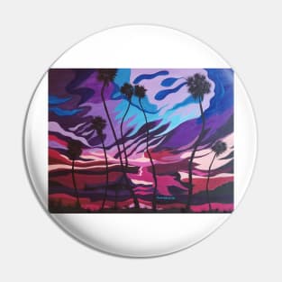 Palm Picnic, Palm Trees, Beach Sunset, Abstract Beach Sunset, Modern Sunset Pin