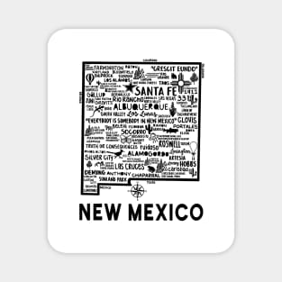 New Mexico Map Magnet