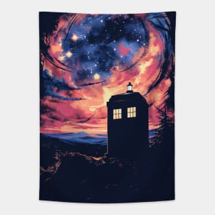 Tardis Galaxy Tapestry