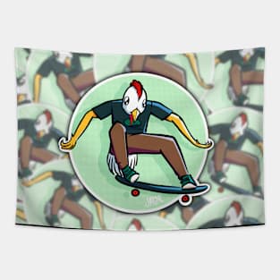 Skate Chicken Pattern Tapestry