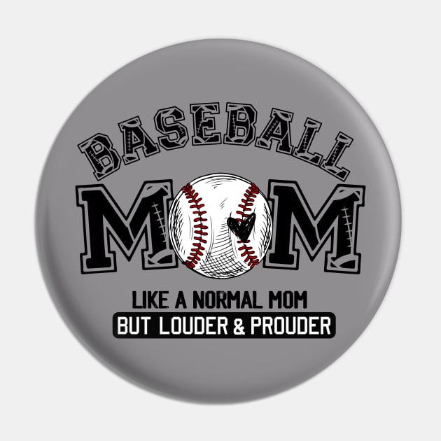 Mothers Day Shirt, Retro Baseball Mom  Cool Moms Club Shirt, Funny Mom Shirt, Mom Birthday Gift, Cute Mom Gift, Rocker Mama Tee Pin by Emouran