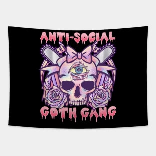 Anti Social Goth Gang I Anime Manga Kawaii print Tapestry