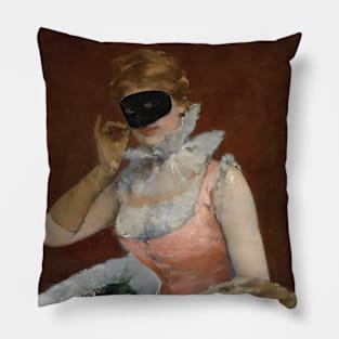 The Masque by Francesc Miralles Pillow