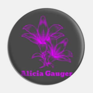 Alicia Gauger fan Pin