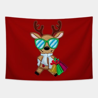 Reindeer is shopping Tapestry