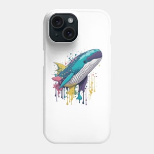 Colorful Whale Phone Case