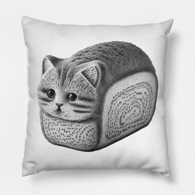 Funny cat loaf Pillow by stkUA