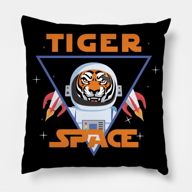 Tiger astronout Pillow by Montes