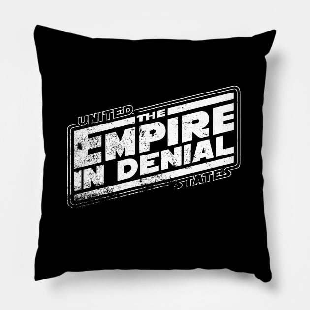 The Empire in Denial (dark) Pillow by TheFactorie