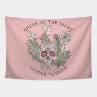 Queen of the Night Cactus Flower - color Tapestry