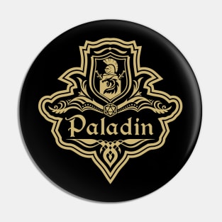 D&D Paladin 1 Color Emblem Pin