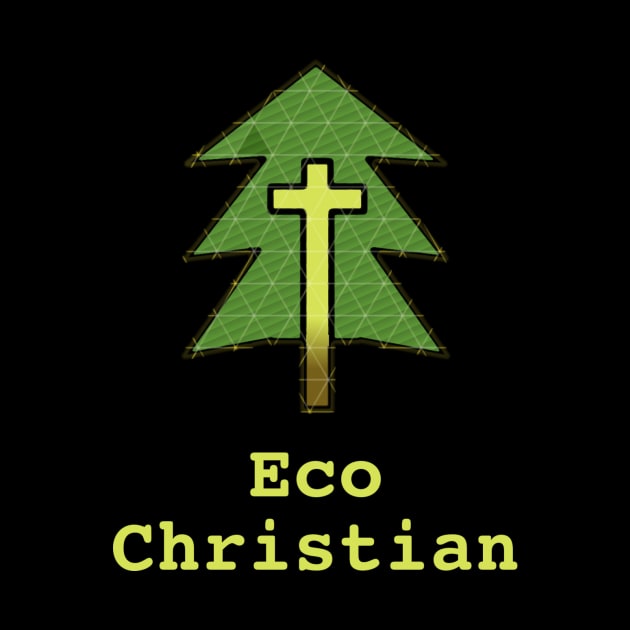 Eco Christian Gospel w/ Tree and Yellow Cross by ChristianInk