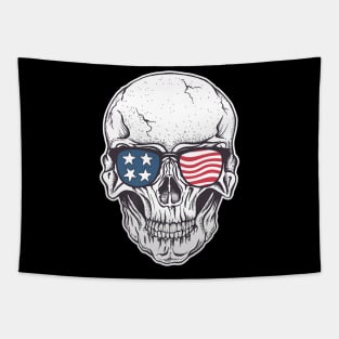 Flag Skull Patriotism Tapestry