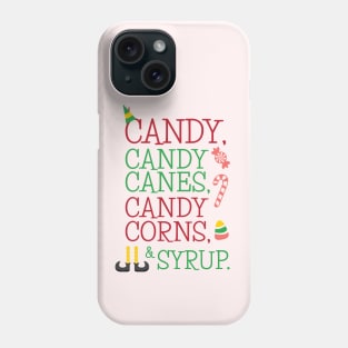 Candy Canes Christmas Movie Quote Phone Case