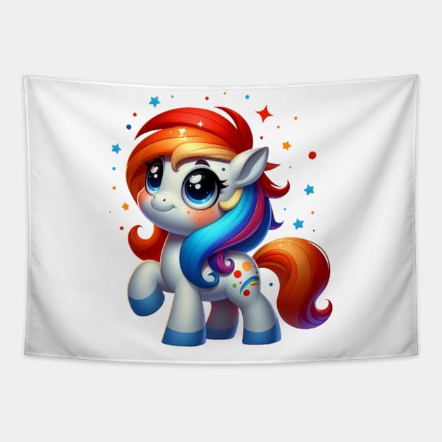 Cute Pony Tapestry by Dmytro