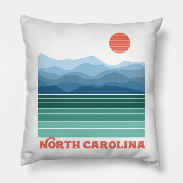 blue ridge mountains Pillow by SeventyEightDesigns