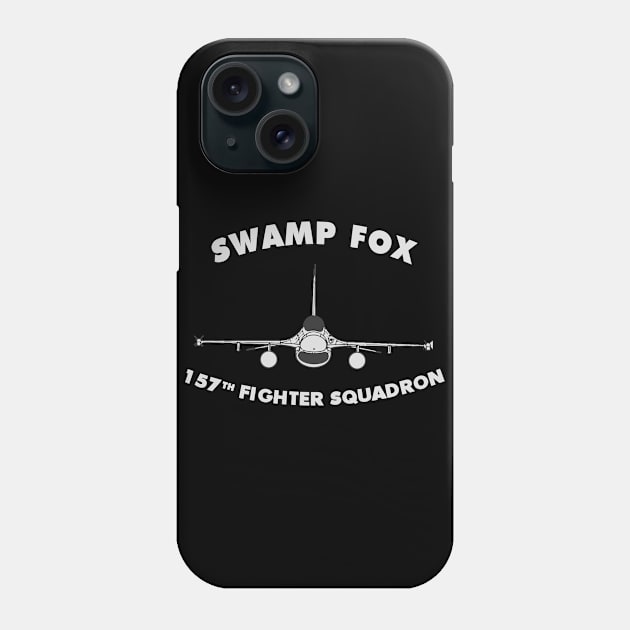 157th Fighter Squadron Swamp Fox USAF F16 Phone Case by DesignedForFlight