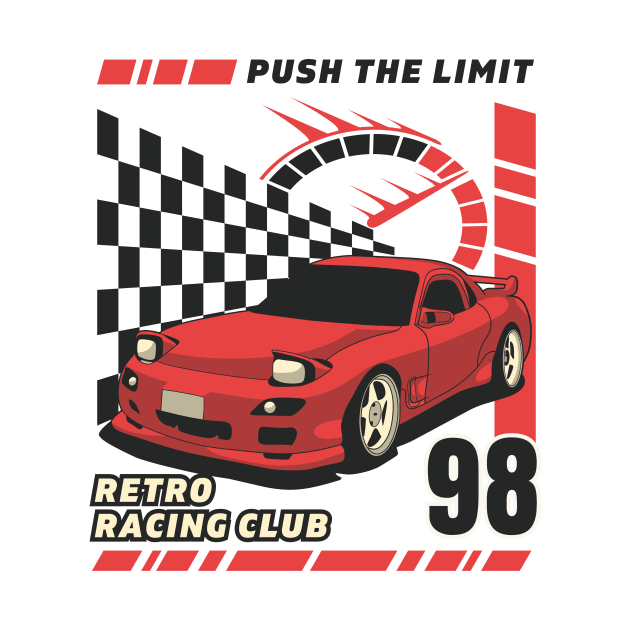 Retro Street Racing Club by Tip Top Tee's